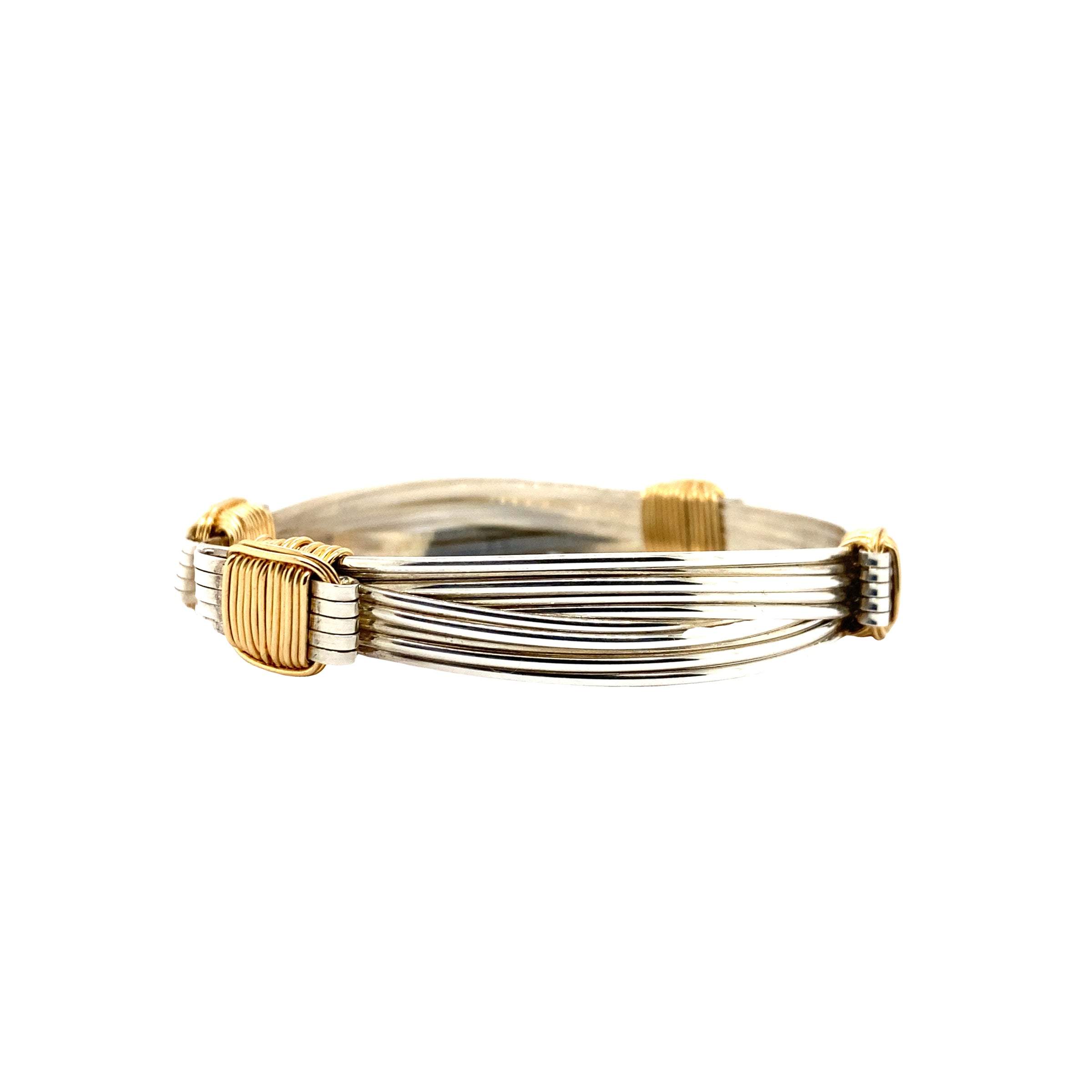 Two Tone X-Small Elephant Hair Bracelet