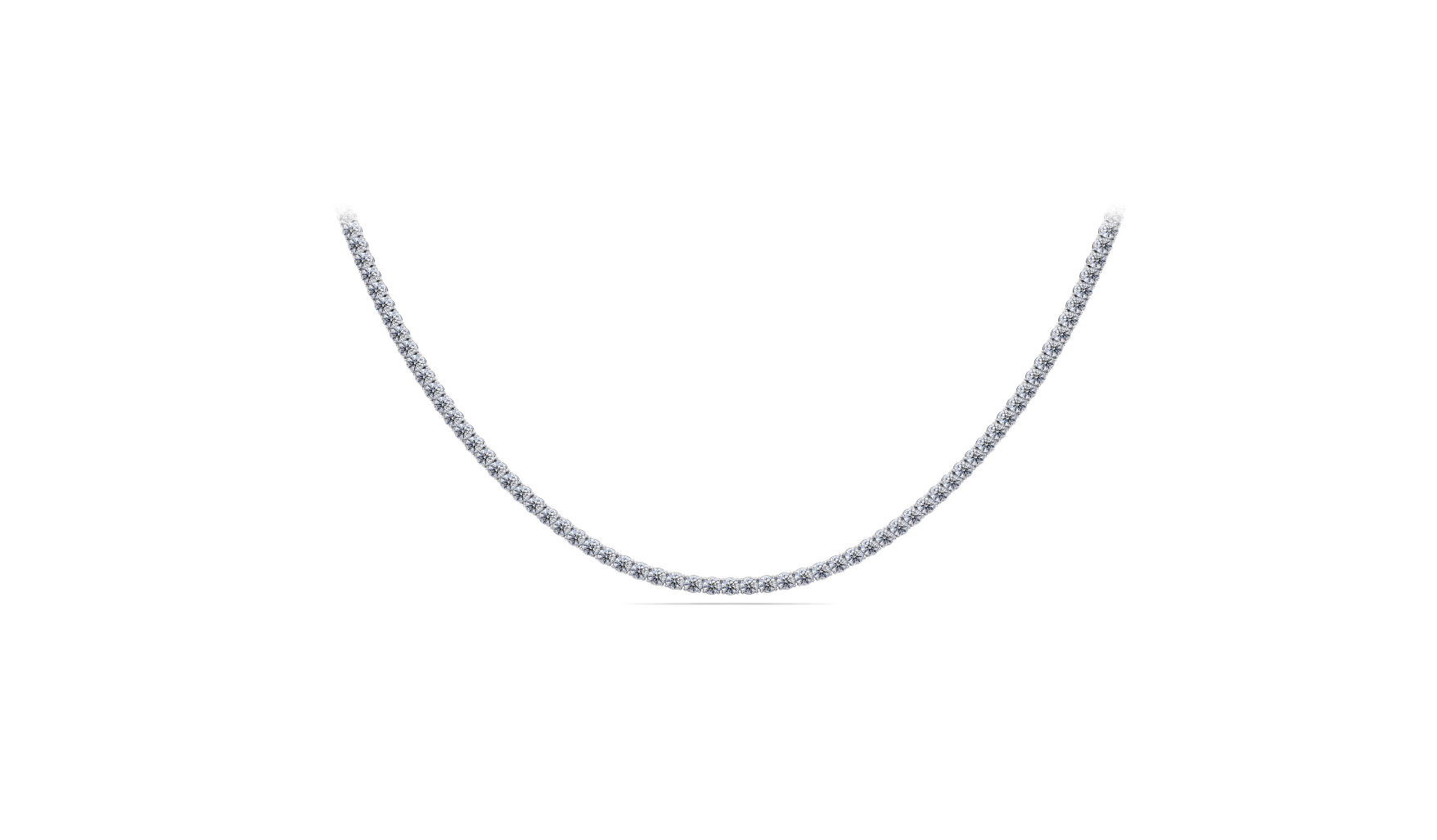 CLASSIC FOUR PRONG DIAMOND TENNIS NECKLACE