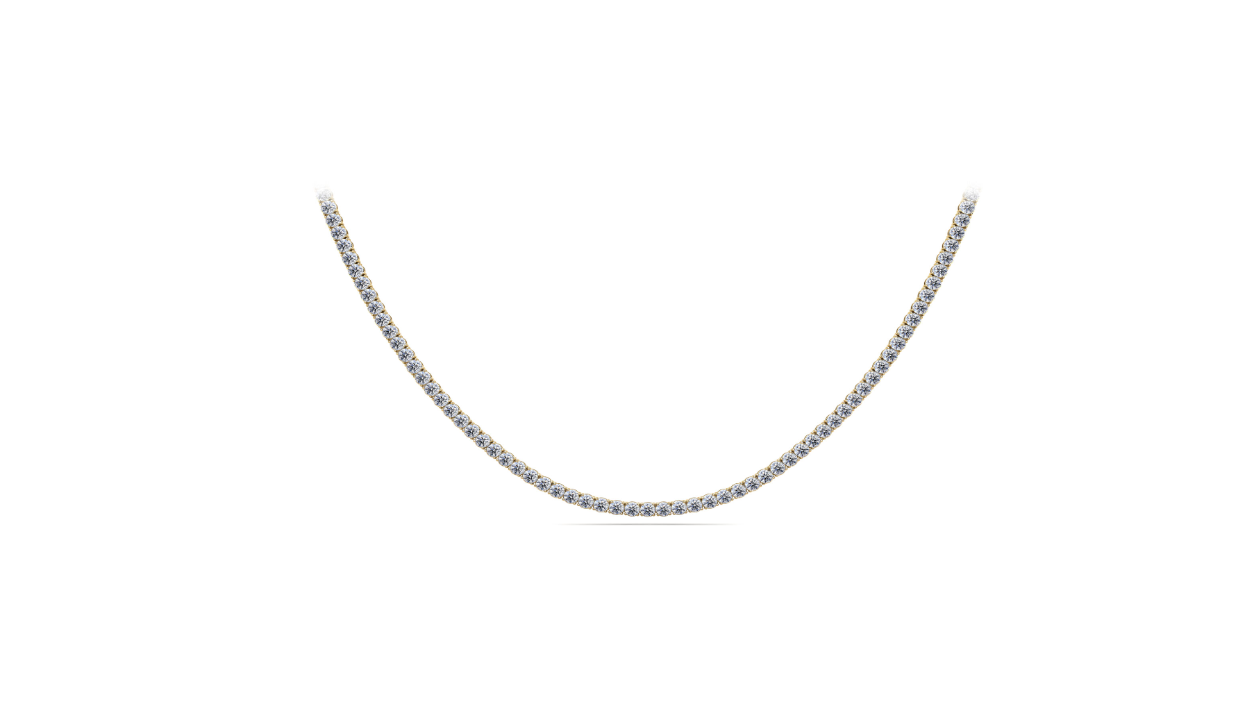 CLASSIC FOUR PRONG DIAMOND TENNIS NECKLACE