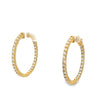 Yellow Gold In and Out Hoops