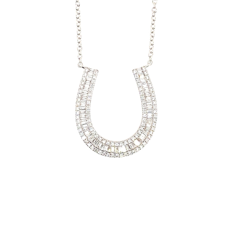 Diamond Horseshoe Necklace