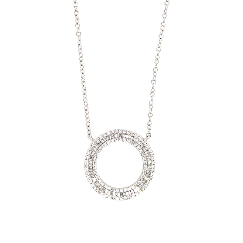 Diamond Circle Necklace