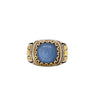 Blue Spinel and Mother Of Pearl Doublet Ring