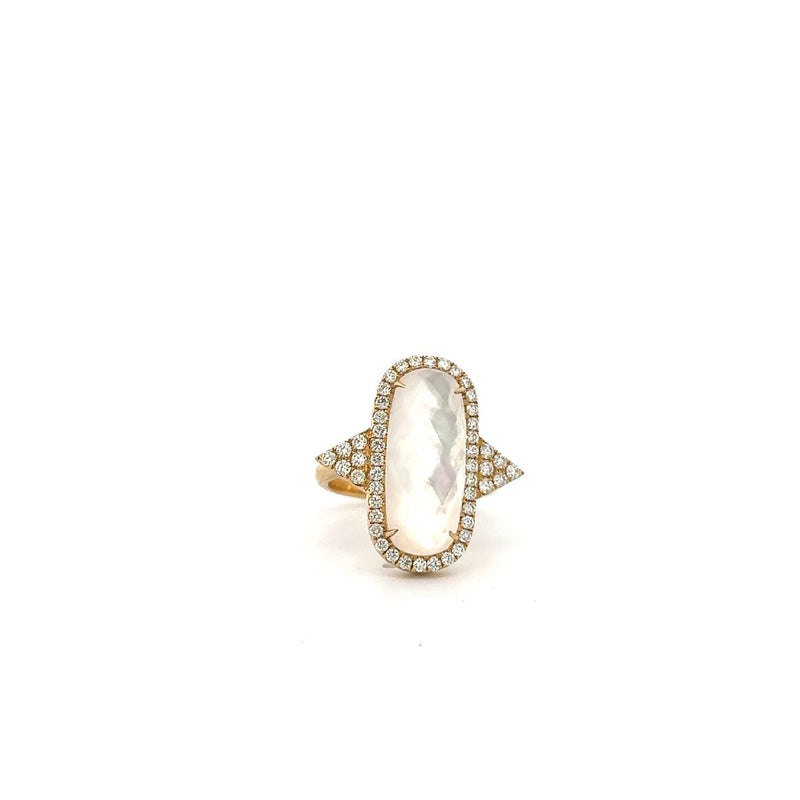 Mother Of Pearl Doublet Ring