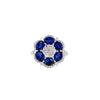 Diamond and Sapphire Flower Ring