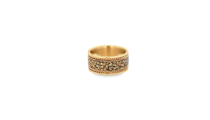10mm 14kt Yellow Gold JDR Rope Wrap