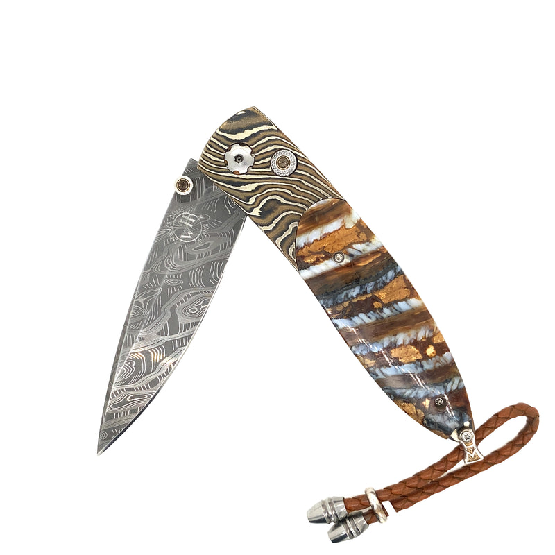 Twist Mokume Pocket Knife