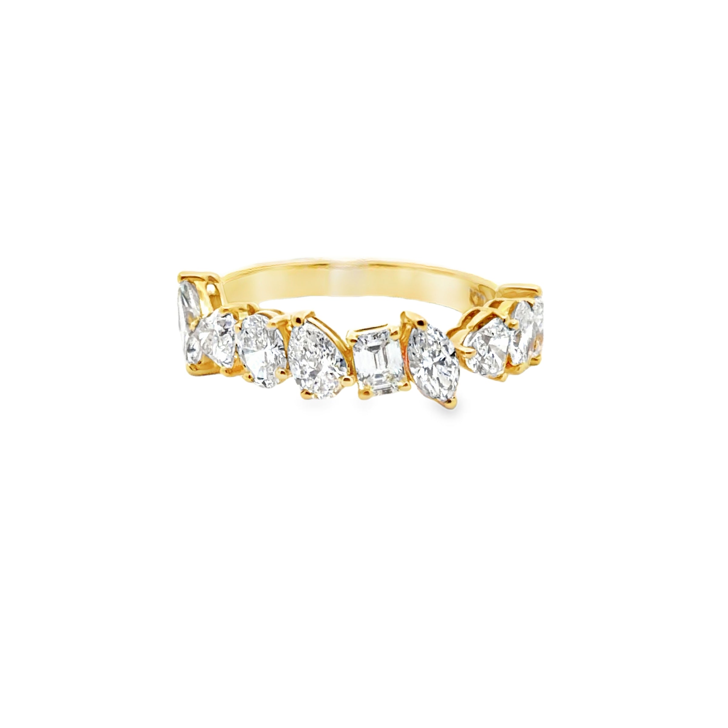 L. RING 0.43 PEAR CUT DIAS, 0.39 HEART DIA, 0.38 O