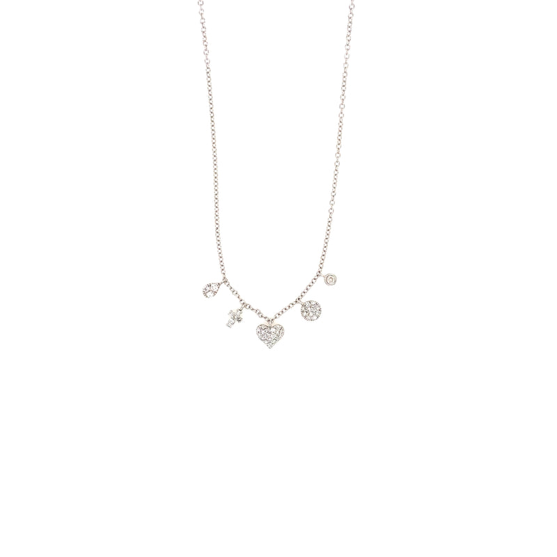 Pave Dangle Drop Necklace