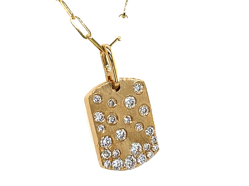 Diamond Confetti Dog Tag