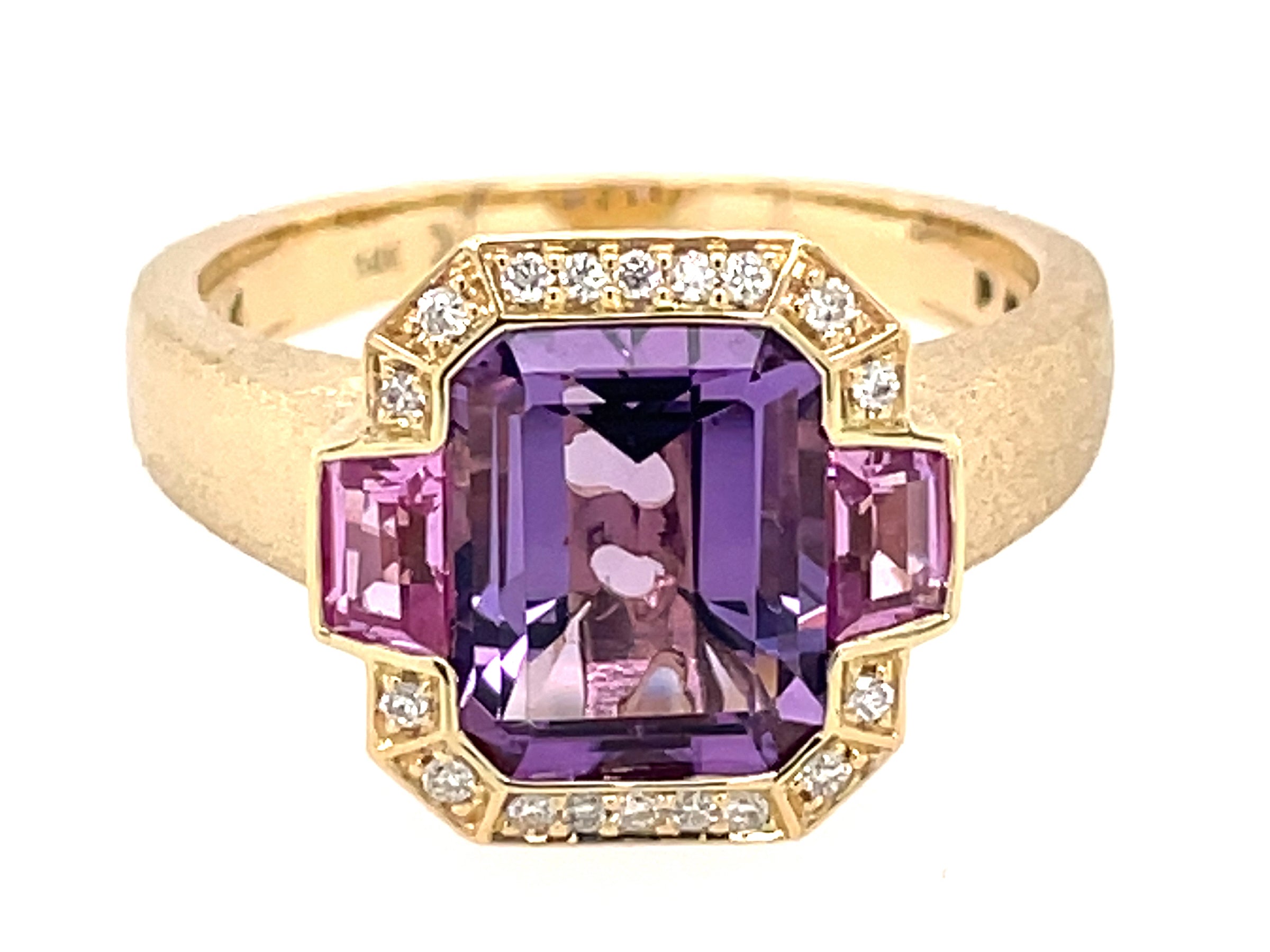 Amethyst & Pink Sapphire Ring