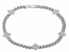 Diamond Shaped Cluster Link Bracelet