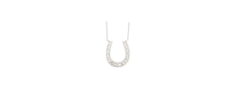 Diamond Horseshoe Necklace