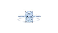 Micro-Pave Cushion Cut Engagement Ring