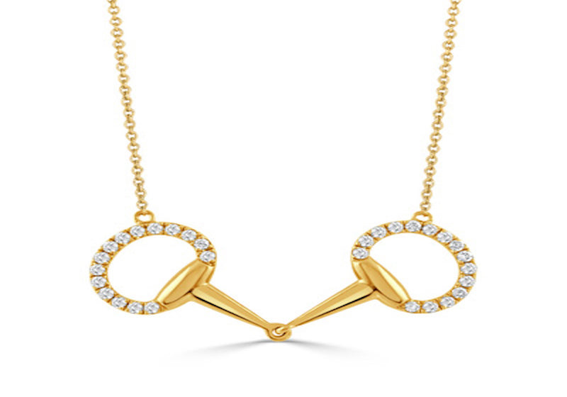 Horsebit Diamond Necklace
