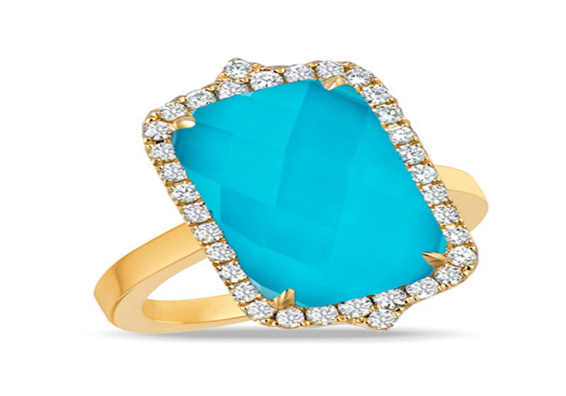 Turquoise Quartz Ring