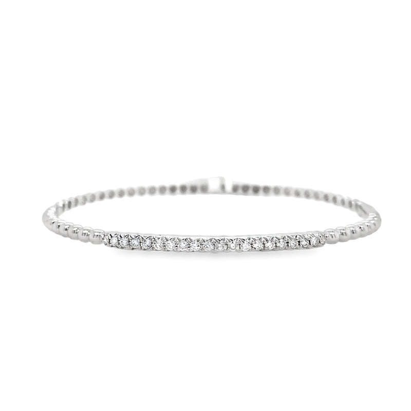 Ladies diamond flex bangle bracelet