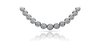 LADIES BEZEL SET DIAMOND TENNIS NECKLACE