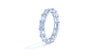 East to West Emerald Cut Eternity Band