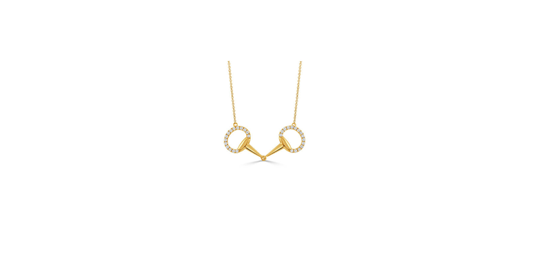 Horsebit Diamond Necklace