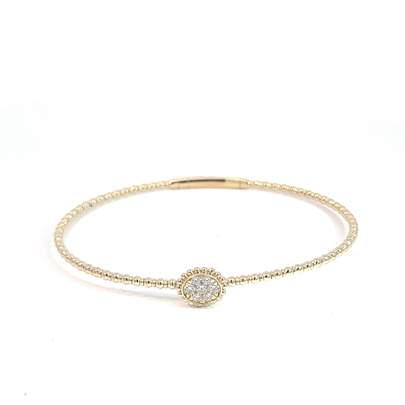 Ladies Diamond Flex Bangle Bracelet