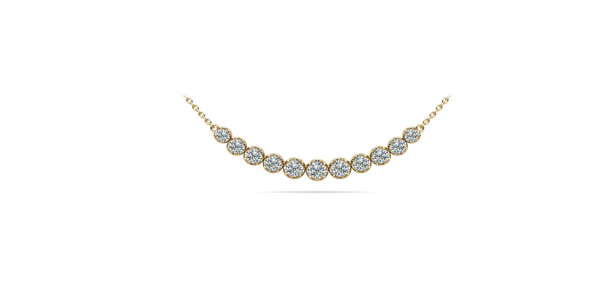 LADIES CLASSIC DIAMOND STRAND CHAIN NECKLACE