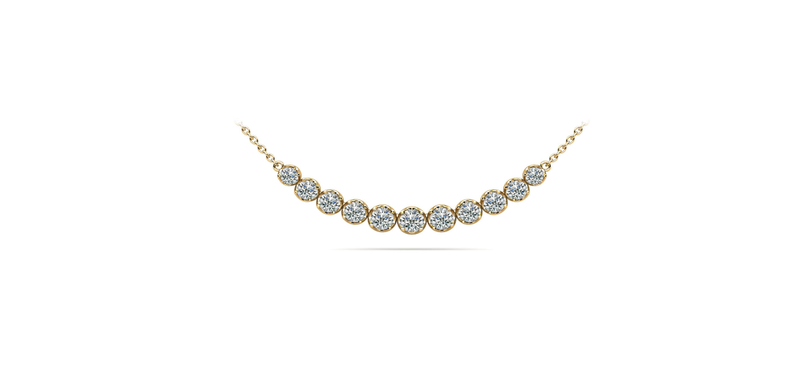 LADIES CLASSIC DIAMOND STRAND CHAIN NECKLACE